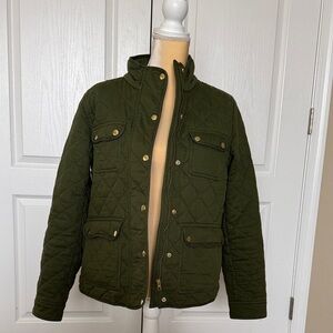 Women’s JCrew Quilted Green Jacket